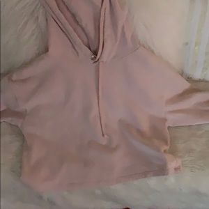 pink cropped sweater